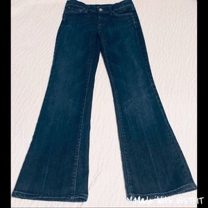 7 For All Mankind Jeans Wide Leg Flare Size 25